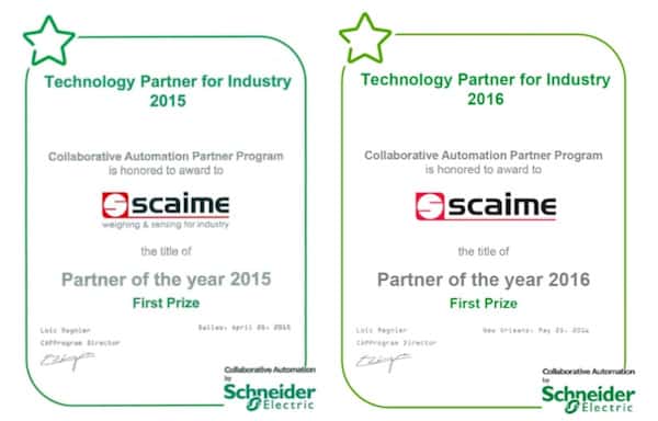 SCAIME, Schneider Electric partner of the year