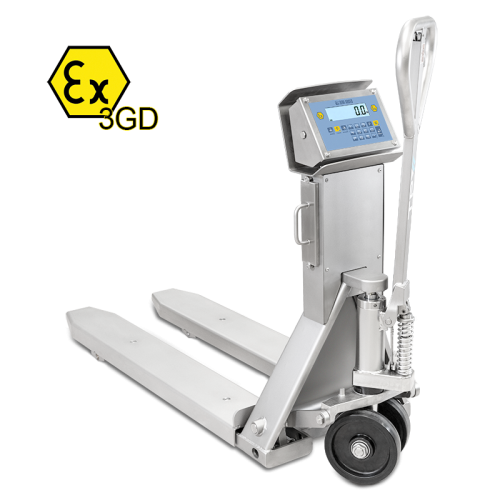 TPWI-PRO series "EX" 3GD PALLET TRUCK SCALE IN STAINLESS STEEL ZONE 2/22