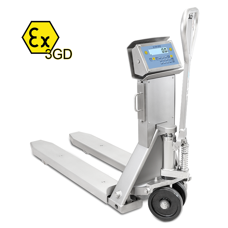 TPWI-PRO series "EX" 3GD PALLET TRUCK SCALE IN STAINLESS STEEL ZONE 2/22