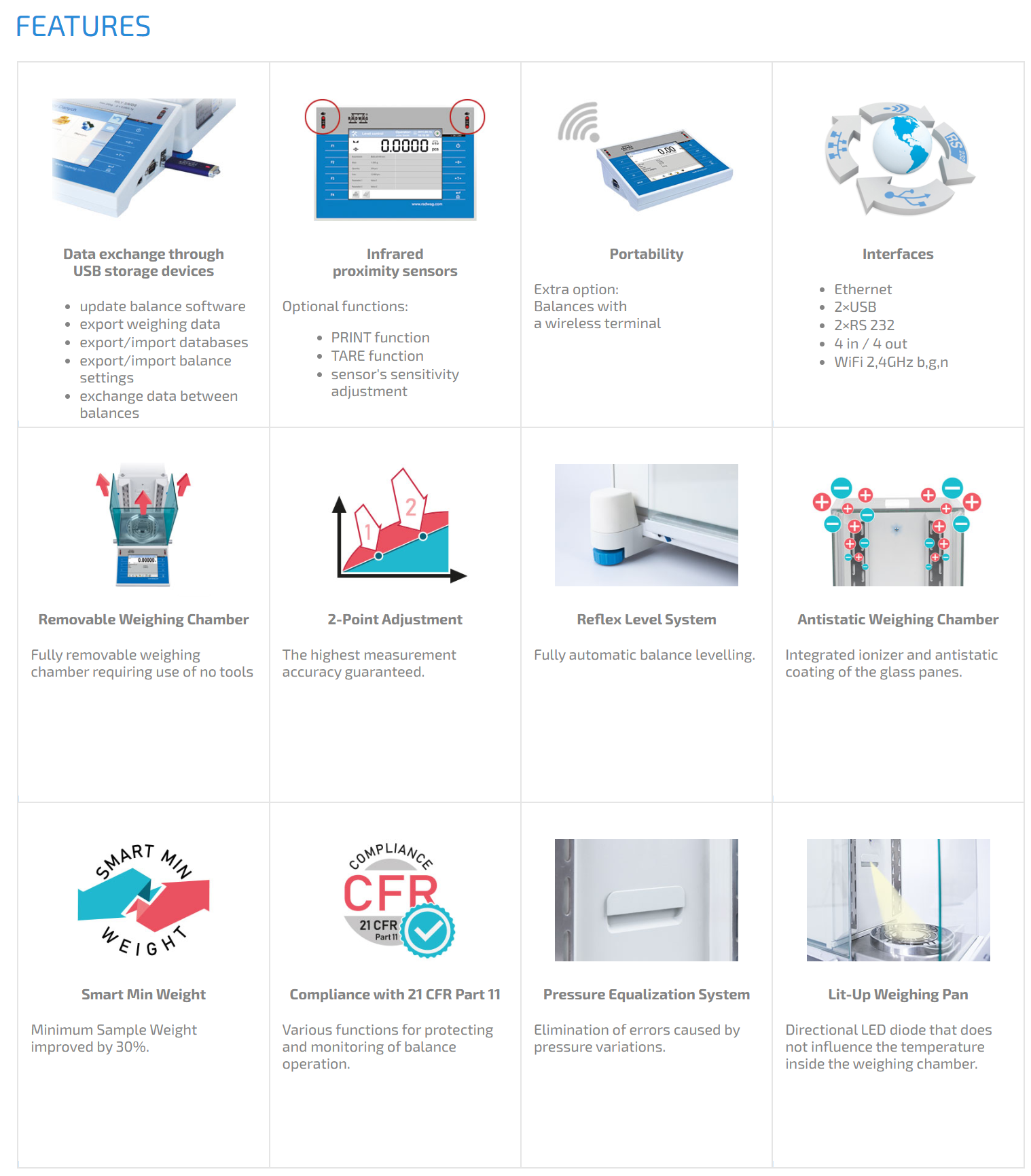 xa-52-4y-a-plus-analytical-balance - FEATURES xa-52-4y-a-plus-analytical-balance - FEATURES