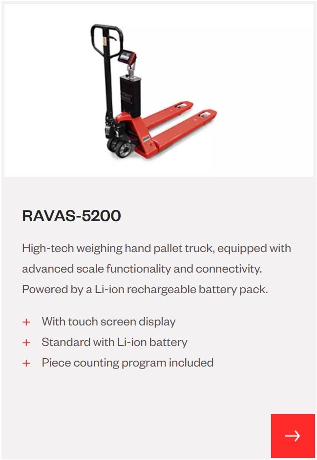 RAVAS Pallet Truck Scales - Positive Weighing Solutions