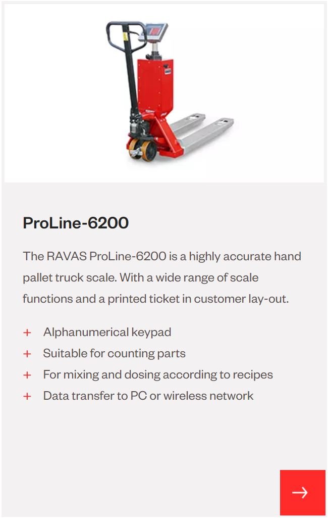 RAVAS Pallet Truck Scales - Positive Weighing Solutions