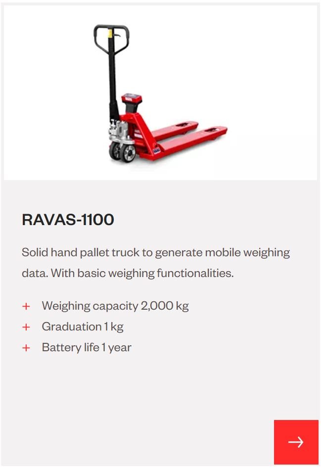 RAVAS Pallet Truck Scales - Positive Weighing Solutions